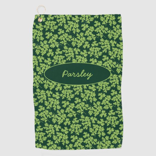 Parsley Pattern Golfhandtuch (Vorderseite)