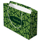 Parsley Pattern Große Geschenktüte (Rückseite Schrägansicht)