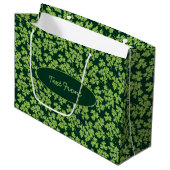 Parsley Pattern Große Geschenktüte (Vorderseite Schrägansicht)