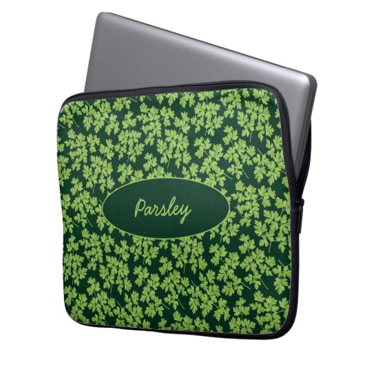 Parsley Pattern Laptopschutzhülle (Vorderseite Links)