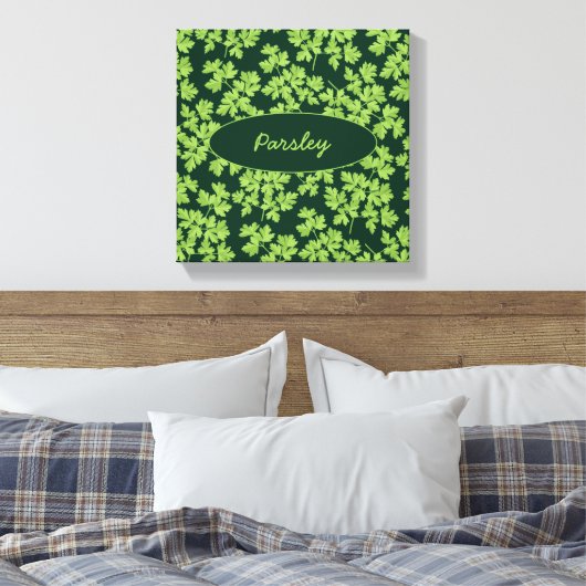 Parsley Pattern Leinwanddruck (Insitu (Schlafzimmer))