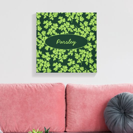 Parsley Pattern Leinwanddruck (Insitu (Wohnzimmer))