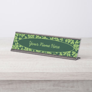 Parsley Pattern Schreibtischnamensplakette