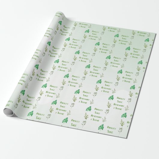 Parsley Sage Rosemary & Thyme Design Geschenkpapier (Ungerollt)