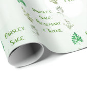 Parsley Sage Rosemary & Thyme Design Geschenkpapier (Rolleneckpunkt)