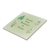 Parsley Sage Rosemary Thyme Herbal Keramik Tile Fliese (Seite)