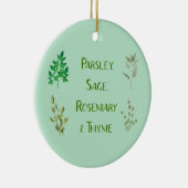 Parsley Sage Rosemary Thyme Herbal Ornament (Rechts)
