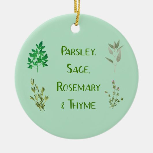 Parsley Sage Rosemary Thyme Herbal Ornament (Vorne)