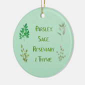 Parsley Sage Rosemary Thyme Herbal Ornament (Links)