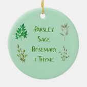 Parsley Sage Rosemary Thyme Herbal Ornament (Hinten)