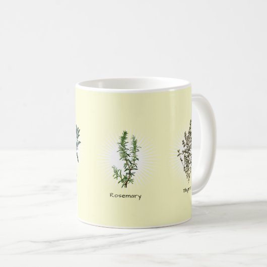Parsley Sage Rosemary & Thyme Herbs Kaffeetasse (VorderseiteRechts)