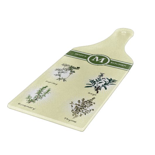 Parsley Sage Rosemary & Thyme Herbs Schneidebrett (Ecke)