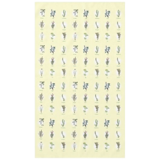 Parsley Sage Rosemary & Thyme Herbs Tischdecke (Vorderseite)