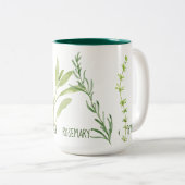 Parsley Sage Rosemary & Thyme Tall Zweifarbige Tasse (VorderseiteRechts)