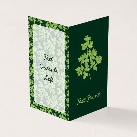 Parsley Vertical Visitenkarten (Vorderseite)