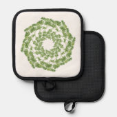 PARSLEY WREATH Pot Holder Topflappen (Vorderseite/Rückseite)