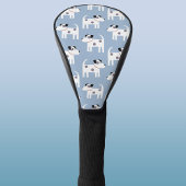 Parson Jack Russell Terrier Dog Pattern Blue Golf Headcover