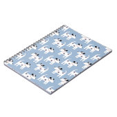 Parson Jack Russell Terrier Dog Pattern Blue Notizblock (Linke Seite)
