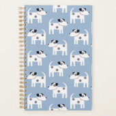 Parson Jack Russell Terrier Dog Pattern Blue Planer (Vorderseite)