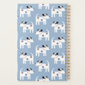Parson Jack Russell Terrier Dog Pattern Blue Planer (Rückseite)