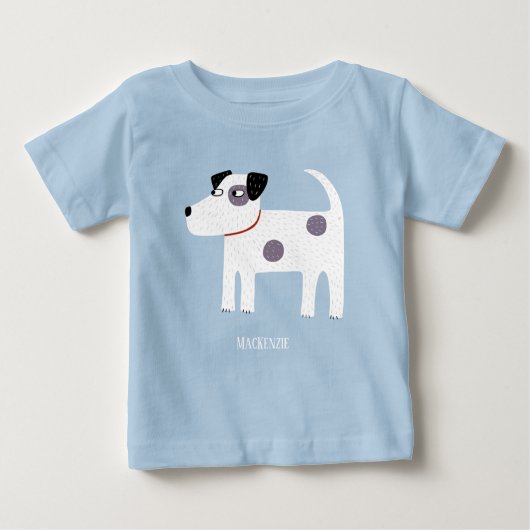 Parson Jack Russell Terrier Dog Personalisiert Baby T-shirt (Vorderseite)