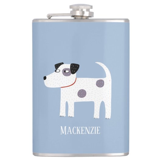 Parson Jack Russell Terrier Dog Personalisiert Flachmann (Vorderseite)