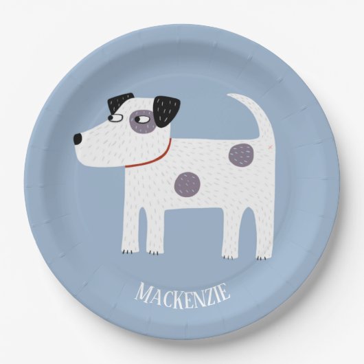 Parson Jack Russell Terrier Dog Personalisiert Pappteller (Vorderseite)