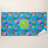 Parson Jack Russell Terrier Hund Pool Party Muster Strandtuch (Vorderseite)