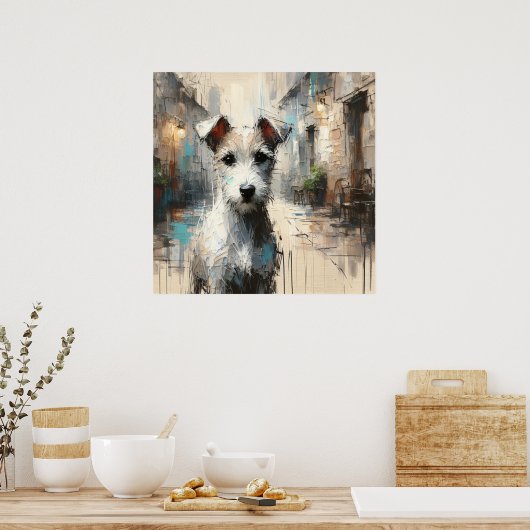 Parson Jack Russell Terrier Kunstposter Poster (Küche)