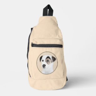 Parson Jack Russell Terrier Malerei Haustier Hund Crossbody Bag