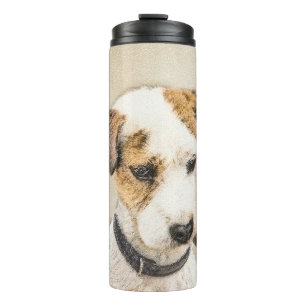 Parson Jack Russell Terrier Painting - Dog Art Thermosbecher
