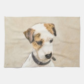Parson Jack Russell Terrier Painting - Hund Art Geschirrtuch (Horizontal)