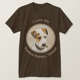 Parson Jack Russell Terrier Painting - Hund Art T-Shirt