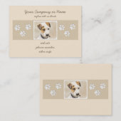 Parson Jack Russell Terrier Painting - Hund Art Visitenkarte (Vorne/Hinten)
