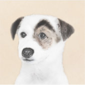 Parson Jack Russell Terrier Painting - Hunde Kunst Aufkleber (Vorderseite)