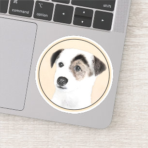 Parson Jack Russell Terrier Painting - Hunde Kunst Aufkleber