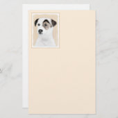 Parson Jack Russell Terrier Painting - Hunde Kunst Briefpapier (Vorne/Hinten)