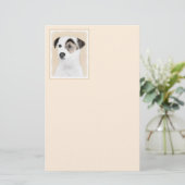 Parson Jack Russell Terrier Painting - Hunde Kunst Briefpapier (Stehend Vorderseite)