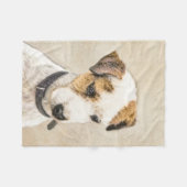 Parson Jack Russell Terrier Painting - Hunde Kunst Fleecedecke (Vorderseite (Horizontal))