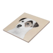 Parson Jack Russell Terrier Painting - Hunde Kunst Fliese (Seite)