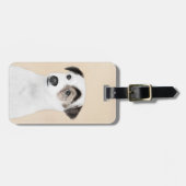 Parson Jack Russell Terrier Painting - Hunde Kunst Gepäckanhänger (Vorderseite horizontal)