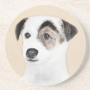 Parson Jack Russell Terrier Painting - Hunde Kunst Getränkeuntersetzer