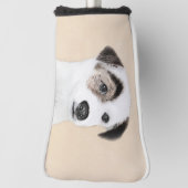 Parson Jack Russell Terrier Painting - Hunde Kunst Golf Headcover (Rotieren 90)