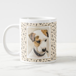 Parson Jack Russell Terrier Painting - Hunde Kunst Jumbo-Tasse