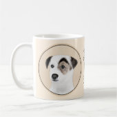 Parson Jack Russell Terrier Painting - Hunde Kunst Kaffeetasse (Links)