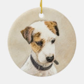 Parson Jack Russell Terrier Painting - Hunde Kunst Keramik Ornament (Hinten)