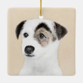Parson Jack Russell Terrier Painting - Hunde Kunst Keramikornament (Rückseite)
