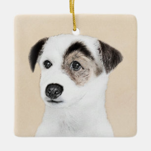 Parson Jack Russell Terrier Painting - Hunde Kunst Keramikornament
