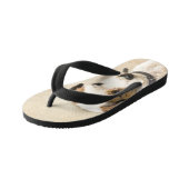 Parson Jack Russell Terrier Painting - Hunde Kunst Kinderbadesandalen (Schrägansicht)