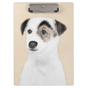 Parson Jack Russell Terrier Painting - Hunde Kunst Klemmbrett